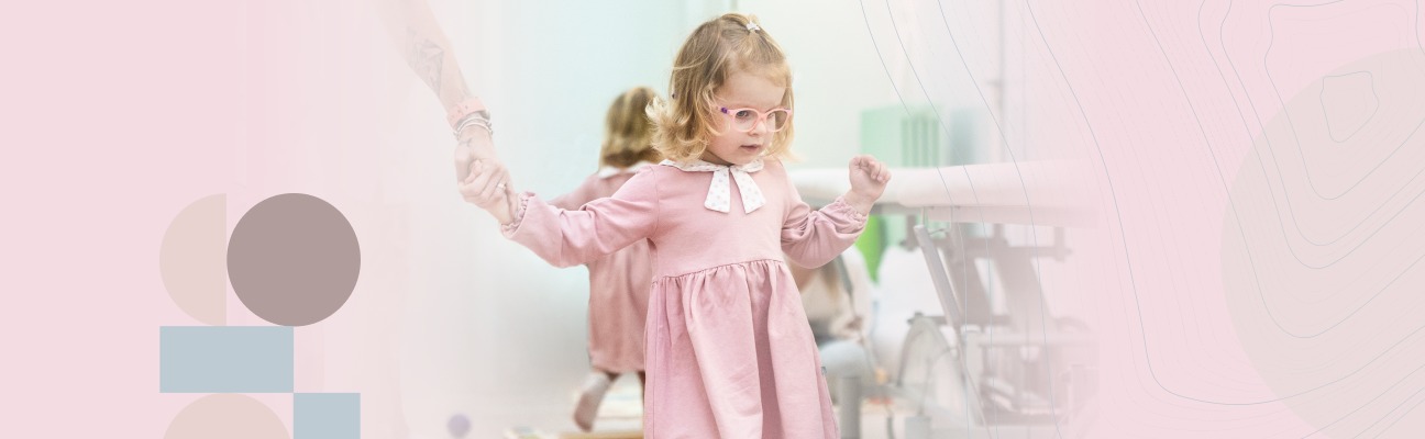 Dítě na pohybovém cvičení